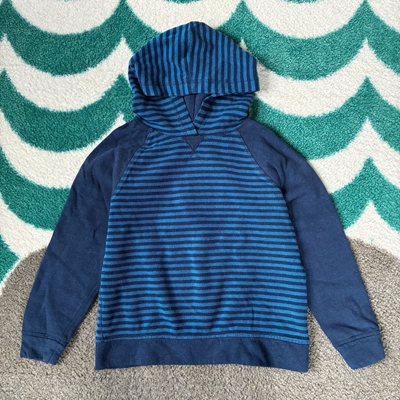 Hanna Andersson Other - Hanna Andersson Striped Hoodie (Blue/Navy) Size 6-7